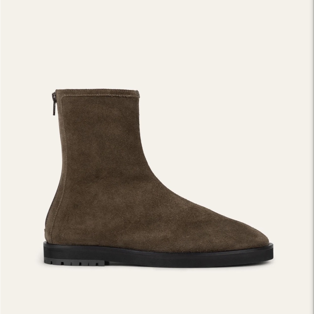 Dear Frances Joss Bootie in brown truffle suede, size 37.5